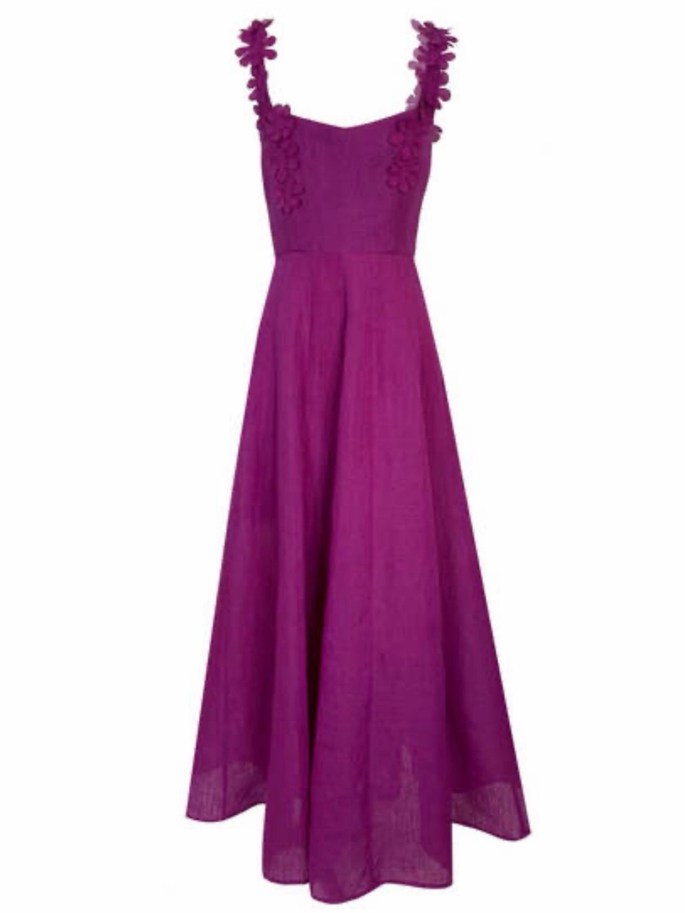 Elegant Maxi Skirt in Deep Magenta